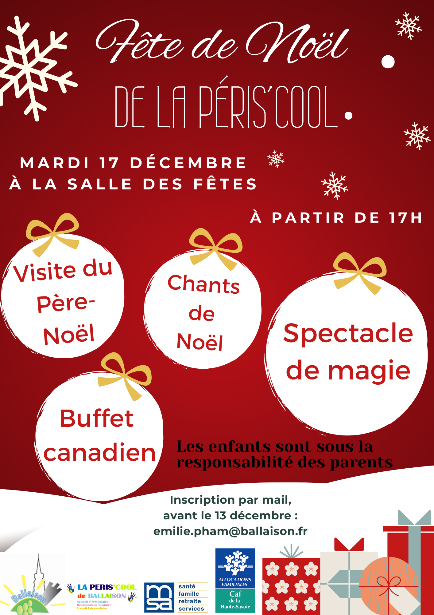 Fête de fin d’année de la Péris’cool