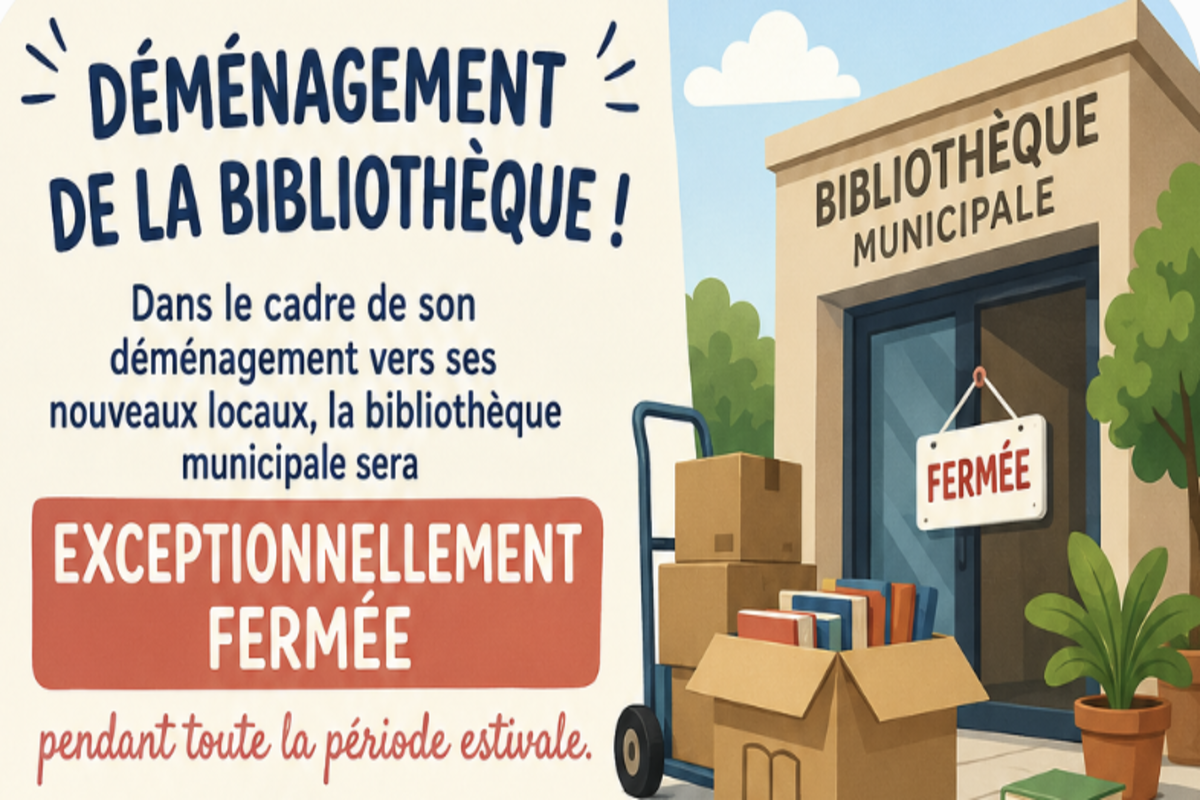 Bibliothèque municipale&nbsp;: Fermeture estivale